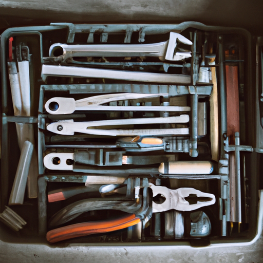 תמונה של ארגז כלים מלא בכלים חד פעמיים